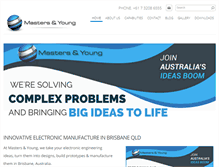 Tablet Screenshot of masters-young.com.au